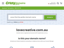 Tablet Screenshot of lovecreative.com.au